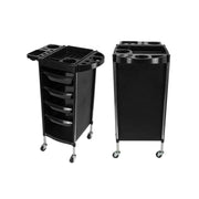 Professional 5-Drawer Salon Trolley with Fold-Out Side Tray